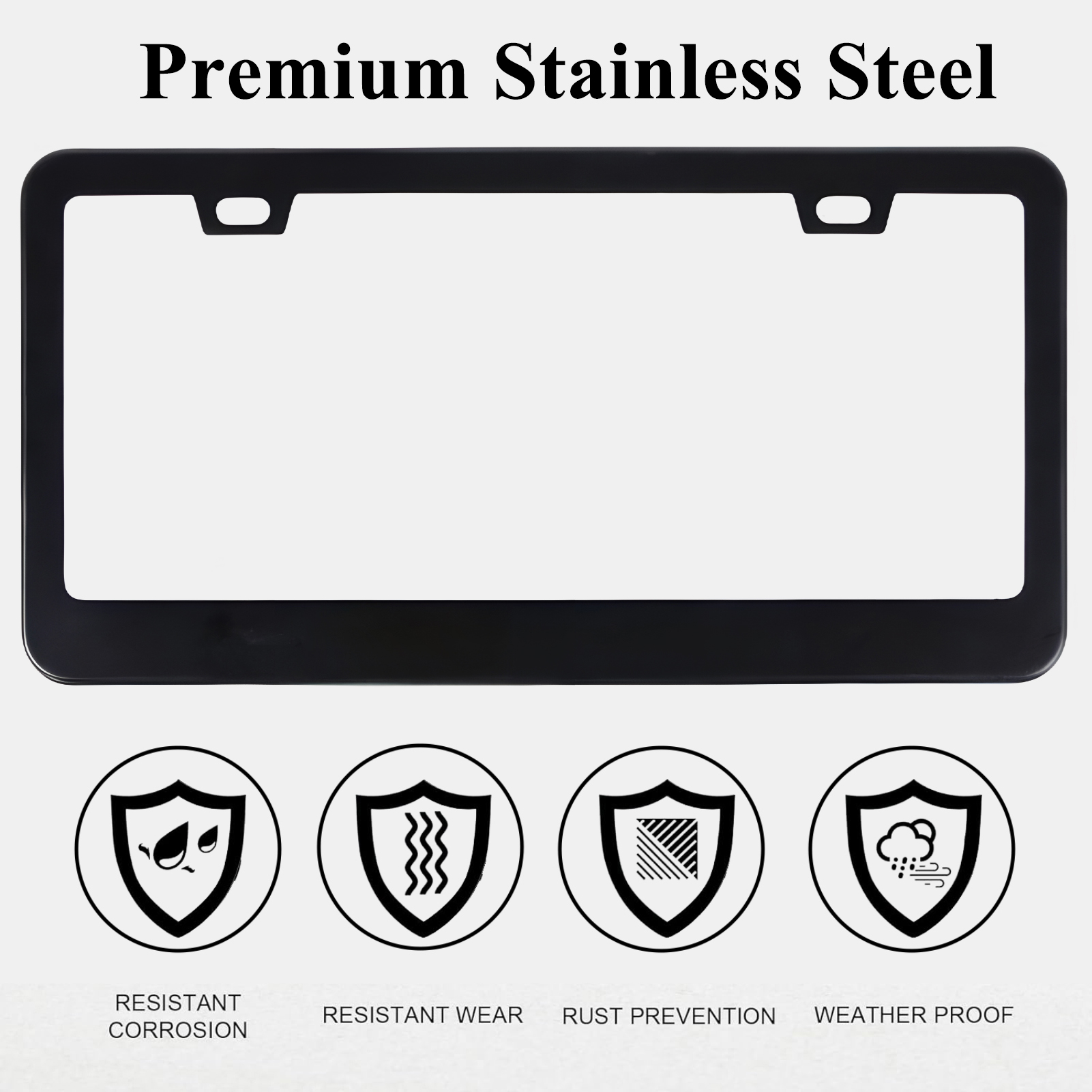 Cyrico Stainless Steel License Plate Frames photo 4