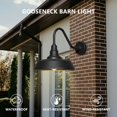 thumbnail image 4 of Barn Light Franing LED de cuello de cisne de 12 pulgadas desde el anochecer hasta el amanecer, 4 of 7
