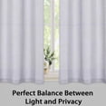 thumbnail image 5 of Haperlare Gray Kitchen Curtains 27"Wx36"L Linen Solid Button Tab Top Cafe Tier Curtains Light Filtering Curtains for Living Room Bathroom, 2 Panels, 5 of 7