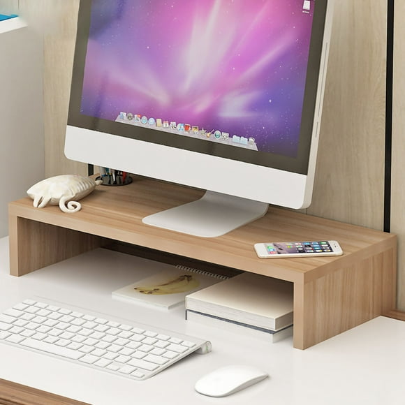 Monitor Riser Stand Monitor Stand Desktop Computer Storage Stand Monitor Stand Riser Ergonomic Computer Monitor Riser Stand Extra Storage Space Desktop Notebook Elevated Base Light