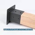 thumbnail image 2 of Screw-in sleeve Square wooden post 120 x 120 mm, ground sleeve, base plate, post bracket, anchor, fence bracket, sleeve, fence post, material thicknes, 2 of 5