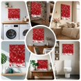 thumbnail image 6 of Ships Next Day Canvas Wall Art 12"x12", Red Balls Christmas Wood Framed Canvas Print Painting, Christmas Ball Snowflake Xmas Ready to Hang Small Picture Wall Decor for Home Kitchen Dining Room Office, 6 of 9