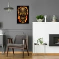 thumbnail image 5 of Epic Art 'Zombie Fire Skull' by Flyland Designs, Acrylic Glass Wall Art, 16"x24", 5 of 8