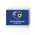 thumbnail image 1 of Wa Day Heart Flag Swan Wrapped Canvas  -Image by Shutterstock,, 1 of 3