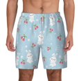 thumbnail image 2 of Goofa Easter Rabbit Printed Men's Swim Trunks Board Shorts Quick Dry Mens Swimming Trunks with Compression Liner,Breathable Fit Hawaii Beach Shorts-Large, 2 of 9