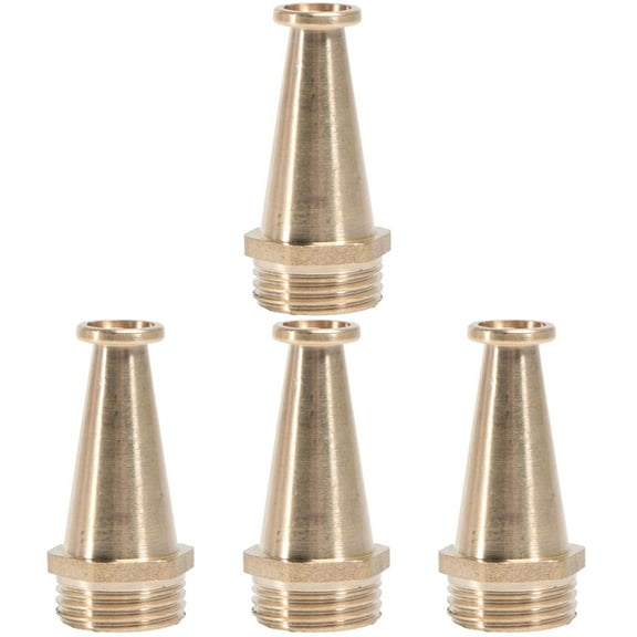 MERRYHAPY Solid Copper Water Nozzle, Golden, Rust-Free, High Pressure, 4Pcs