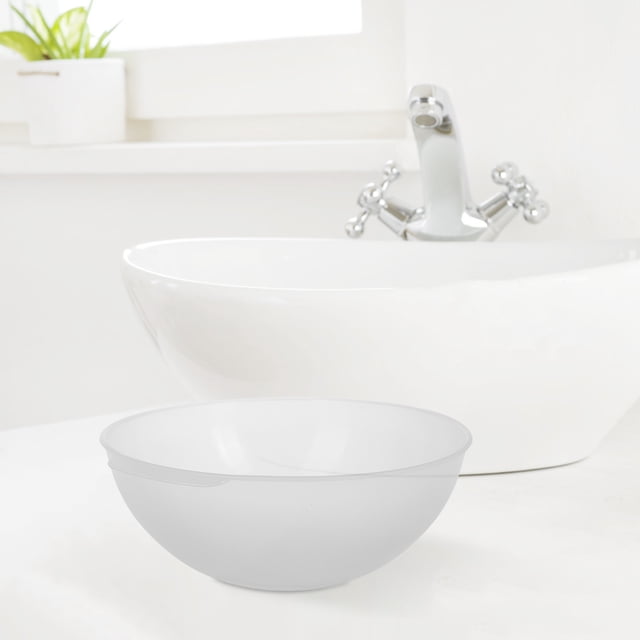 unbranded Bacinilla Portátil Redonda Transparente Para Lavado De Y Cuidado En Centros De Belleza