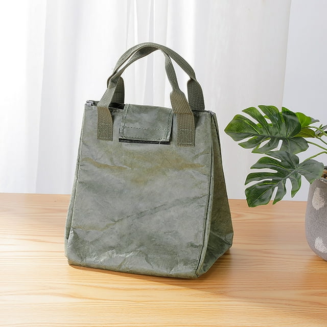 Water Proofing Aluminum Foil Insulated Lunch Box Bag, Handbag, Student Office Worker Lunch Box Bag