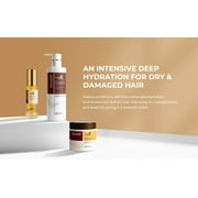 Karseell Collagen Hair Treatment Set, Deep Repair Collagen Hair Mask Shampoo and Argan Oil for Dry Damaged Hair of All Types - 2 x 16.9floz + 1.69floz