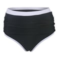 thumbnail image 5 of Swim Bottoms for Women Swim Shorts Classic Stretchy Comfortable Solid Bathing Suit Bikini Bottom Athletic Elastic Pool Party Swimwear Black, Size L, 5 of 9