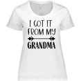 thumbnail image 3 of Inktastic I Got It From My Grandma Women's Plus Size T-Shirt, 3 of 5