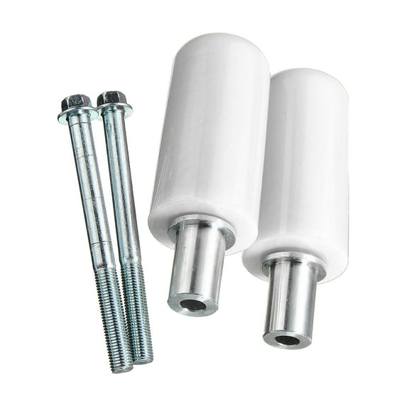WHAMVOX 2Pcs White Motorcycle Anti Overturning Frame Sliders for Protection