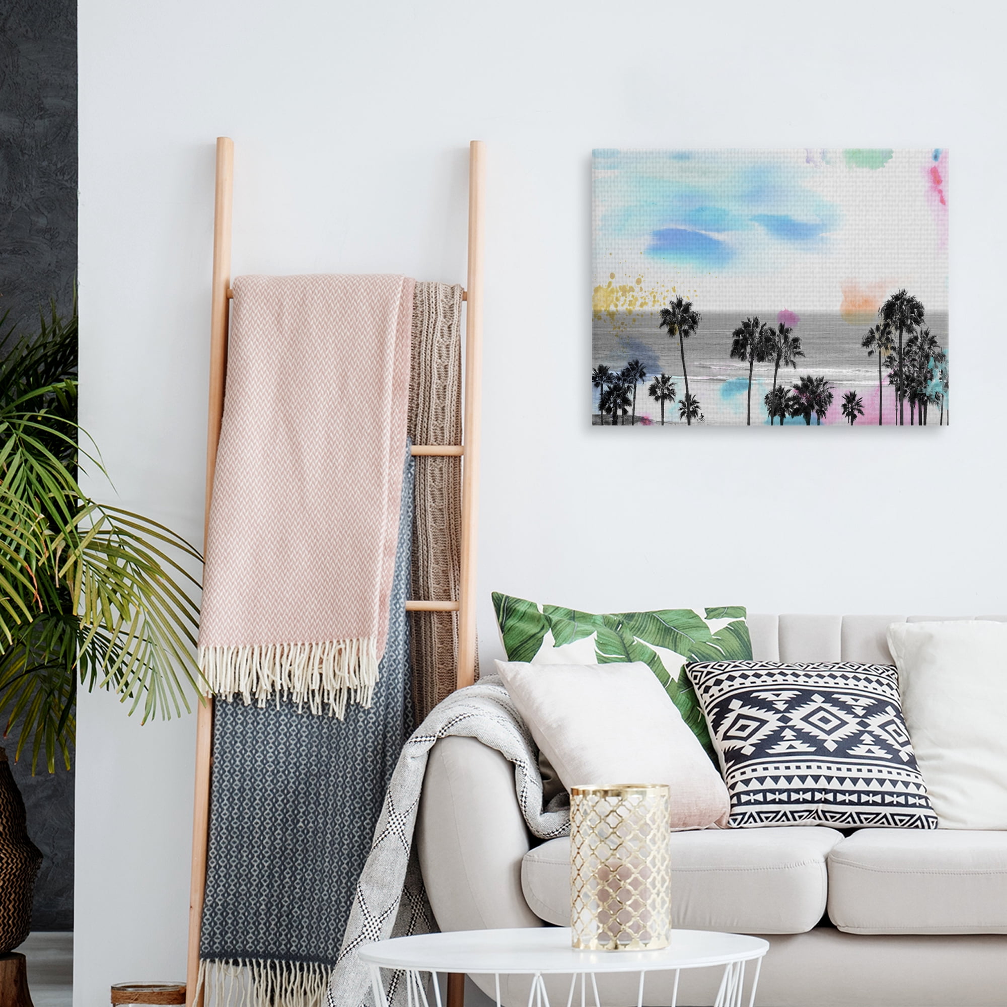 Wanderlust by Chuck Brody Colorful Palm Tree Photo Canvas Art