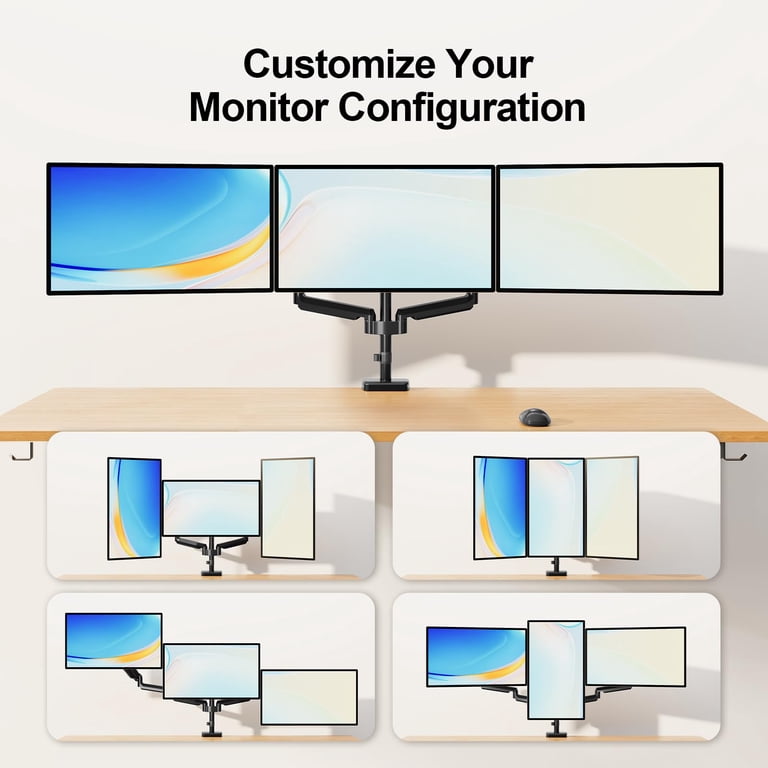 HOMOUNT Triple Monitor Mount 3 Screens Up To 32" photo 3