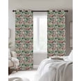 thumbnail image 4 of Vintage Flowers Blackout Curtains for Bedroom Living Room Darkening Curtains 90 Inch Spring Pink Green Floral Country Leaves Birds Black Out Window Curtain Privacy Window Treatment Drapes 52"x90"x2, 4 of 9
