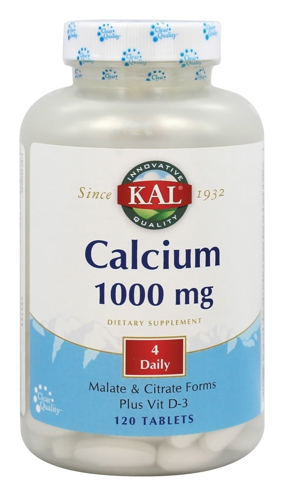 Homeopathic Calcium Tablets For Babies Kal - Calcium 1000 mg. - 120 Tablets - Walmart.com