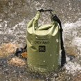 thumbnail image 5 of YUMQUA Waterproof Dry Bag Backpack 30L, Roll Top Floating Waterproof Storage Bags for Kayaking, Boating, Swimming, Hiking, Camping and Fishing, Army Green, 5 of 6