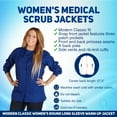thumbnail image 3 of M&M SCRUBS Medical Scrub Jacket G102 (Royal Blue, Small), 3 of 7