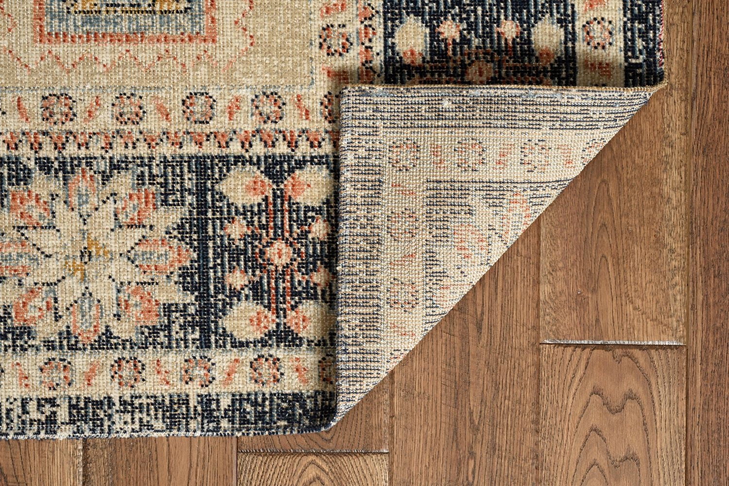 Great Zero Stiles Ivory & Navy 8' x 10' Area Rug