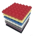 thumbnail image 4 of Silenciador autoadhesivo de algodón insonorizado con absorción de sonido piramidal para estudio de grabación en interiores, KTV, tablero insonorizado ignífugo para pared, 4 of 4
