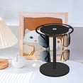 thumbnail image 2 of Fasiaou Metal Sunglasses Organizer, Glasses Holder Stand with Tray, Eyeglasses Holder with Anti-Slip Pads for Tabletop, Desk, Dresser, Matte Black, 2 of 7