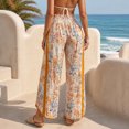 thumbnail image 3 of Textilo Women's Baggy Wide Leg Pants Elastic High Waisted Pants with Side Pockets Drawstring Trousers Baggy Comfy Casual Lounge Fall Winter Clothes, 3 of 5