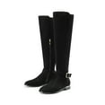 thumbnail image 2 of BURUDANI Women's Winter Zipper Inside Buckle Detail Knee High Boots, 2 of 5