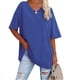 thumbnail image 2 of Blusa suelta informal de media manga con cuello en V para mujer Fridja  ghk5950, 2 of 9