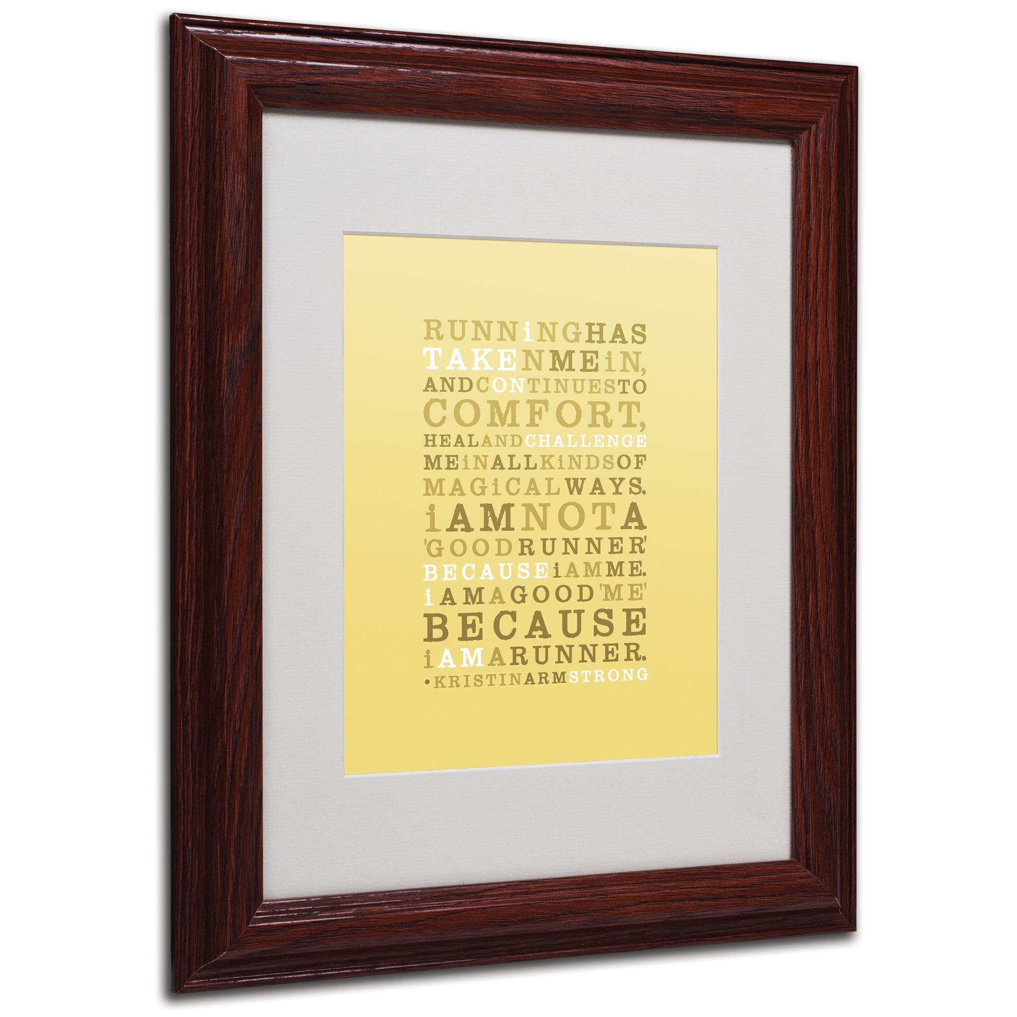 Trademark Fine Art "Strong Runner I" Canvas Art by Megan Romo, Wood Frame