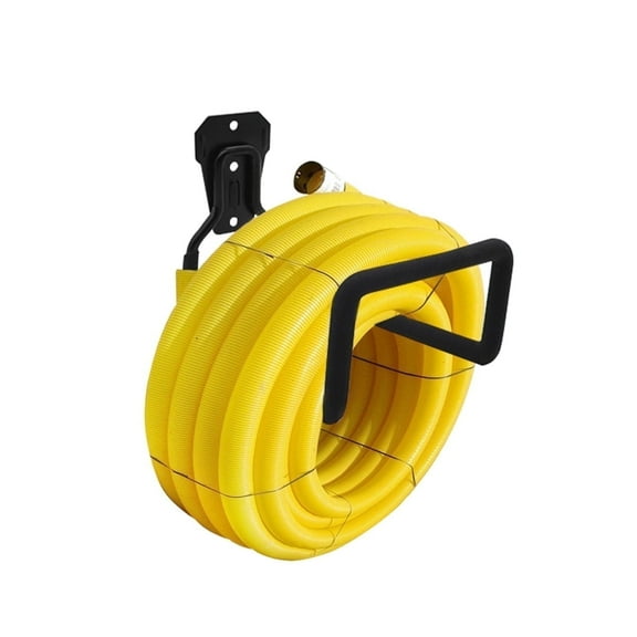 Hose Holder Heavy Duty Metal Hose Reel, Hose Hanger for Garden Hose/Water Hose/Expandable Hose/Hose Reel/Pocket Hose/Flexable Hose/Magic Hose(100 ft)