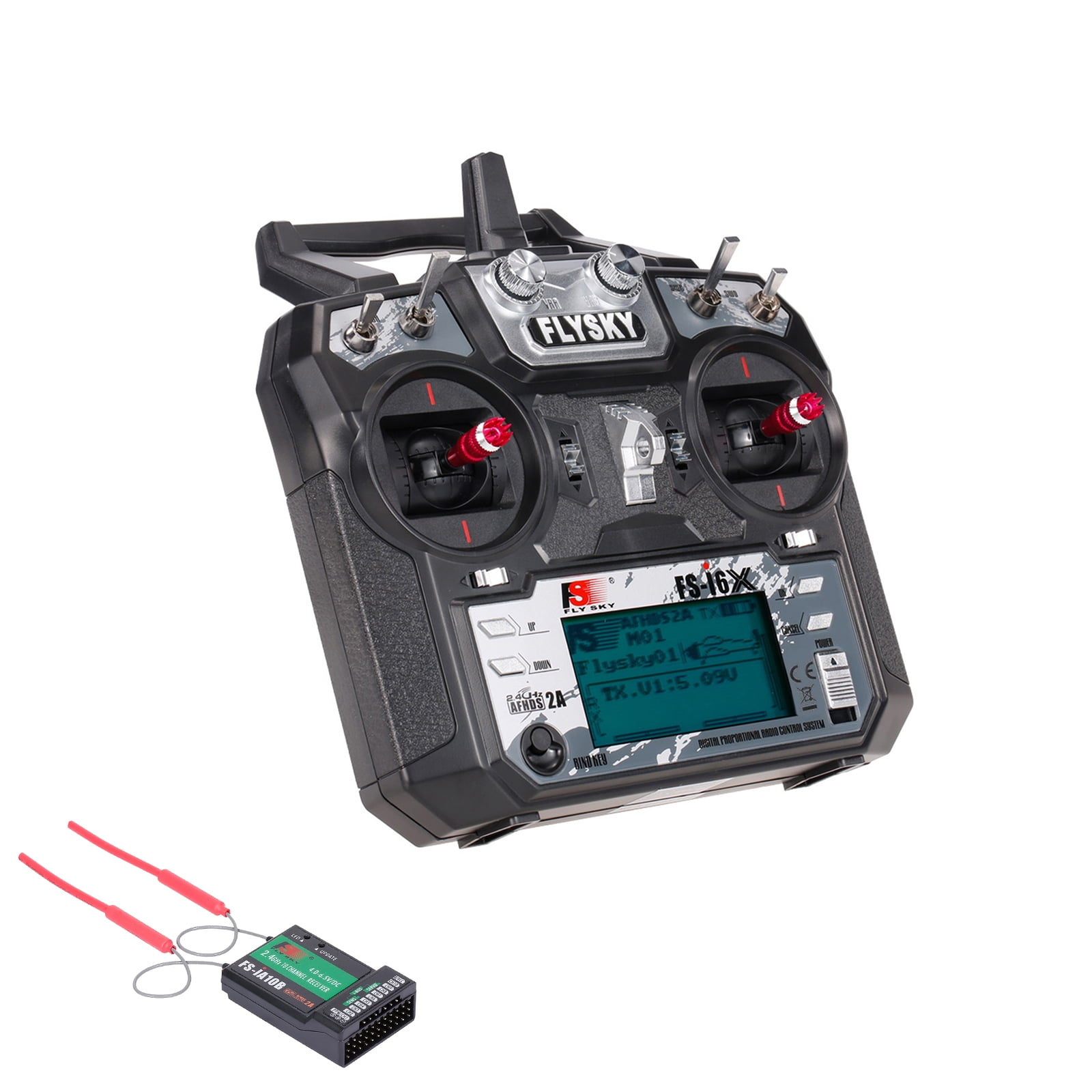 Flysky FS-i6X I6X 2.4GHz 10CH AFHDS 2A RC Transmitter Receiver For RC Airplane