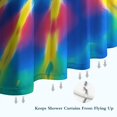 thumbnail image 6 of Rainbow Tie Dye Mandala Pattern Shower Curtain 36"x72" ,Bathroom Decorative Shower Curtains Set with 12 Hooks,Modern Waterproof Washable Shower Curtain, 6 of 6