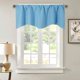 thumbnail image 5 of Nvzi Solid Blackout Curtain Valance for Kitchen/Bedroom Rod Pocket Scalloped Valance Short Curtain Panels (52x18,Wine Red), 5 of 5
