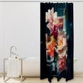 thumbnail image 2 of Shivering Waterproof Printed Bathroom Curtain Set with Hooks - Shower Curtain Sets for Bathroom Decoration, 2 of 6
