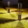 thumbnail image 2 of Lámpara de césped LED para jardín a prueba de agua IP65, luz de pilar de aluminio, luz de camino para patio al aire libre, lámparas de bolardos, 2 of 5