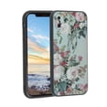 thumbnail image 1 of Vintage-Floral-Art-Design-371 Phone Case, Degined for iPhone XS Case Men Women, Flexible Silicone Shockproof Case for iPhone XS, 1 of 1
