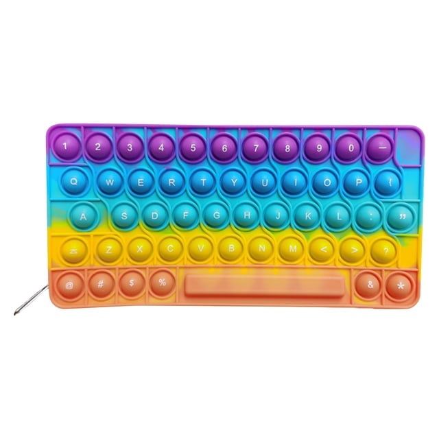 Estuche de lápices de descompresión de rompecabezas de escritorio de descompresión sensorial de silicona