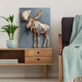 thumbnail image 5 of Moose Canvas Print Wall Art for Living Room Bedroom Office Dining Room Hotel Lobby Decor, 5 of 8