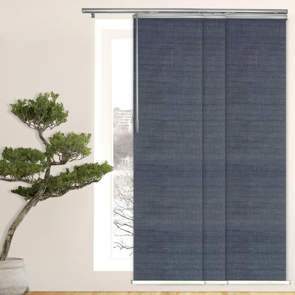 Domovina 3 Panel Track Vertical Blinds, Adjustable 36-66"W x 91.4"H - Anan