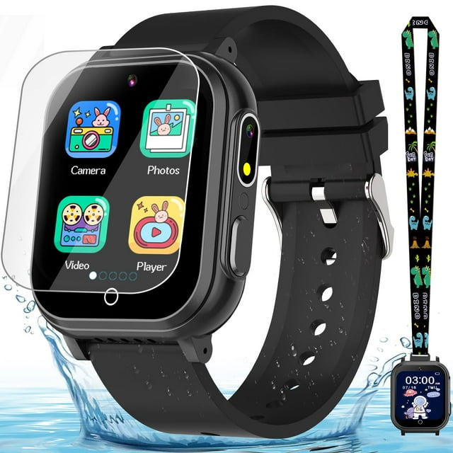 Reloj inteligente Melontti para niños a prueba de agua con cámara HD de 32 juegos