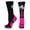 Black/Neon Pink, variant on Soccer Ball Crew Socks (Red/Black, Medium)