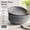 Matte Gray, variant on 30oz White Porcelain Pasta Bowls Set of 6 - Large Salad Soup Serving Bowls, Wide Shallow Design, Microwave & Dishwasher Safe, Ideal Gift