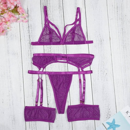 

〖TOTO〗Lingerie For Women Fashion Steel Ring Lace Underwear Pajamas Sleepwear Garter Lingerie