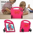 thumbnail image 5 of Kids Case for iPad 9.7 2018/2017/iPad Air 2/1/Pro 9.7, Lightweight EVA Shockproof Convertible Handle Stand Bow-knot Cute Case for iPad 9.7 Inch 2018 (6th Generation)/2017 (5th Generation),Rose, 5 of 6
