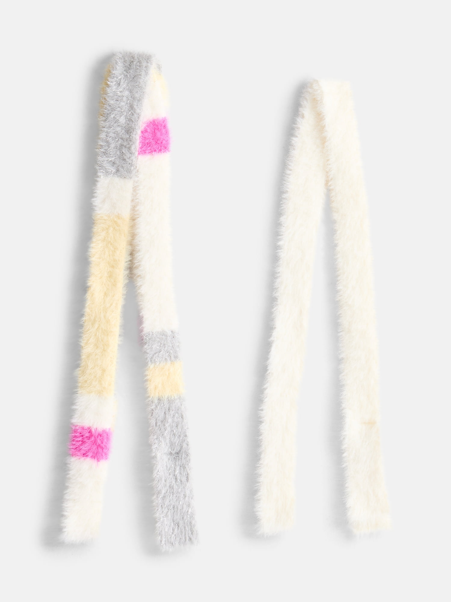No Boundaries Women's Skinny Scarf, Buttercream Stripe