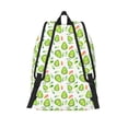 thumbnail image 2 of Lsque Kawaii Avocado Pattern Canvas Daypack, Durable Backpack, High-quality Versatile Backpack,Vintage Compact Backpack-Small, 2 of 6
