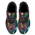 thumbnail image 2 of Proud Teacher Tie Dye Shoes Sneakers for Women Men Black Size 4, 2 of 7