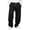 Black, variant on CBASIHI Mens Wide Leg Sweatants with Pockets- Casual Fall Elastic Waist Drawstring Baggy Streetwear Pants Black Size S-3XL