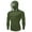 B Army Green, variant on Men's and Women's Sun Protection Hoodies Lightweight Ice Sick Long Sleeve Gradient Color Pullover Hooded Sweatshirts Outdoor Athletic Fishing Tops with Mask Gray L