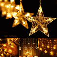 thumbnail image 2 of Serie Navideña Cortina Luz Led Estrella Estrella, 2 of 4